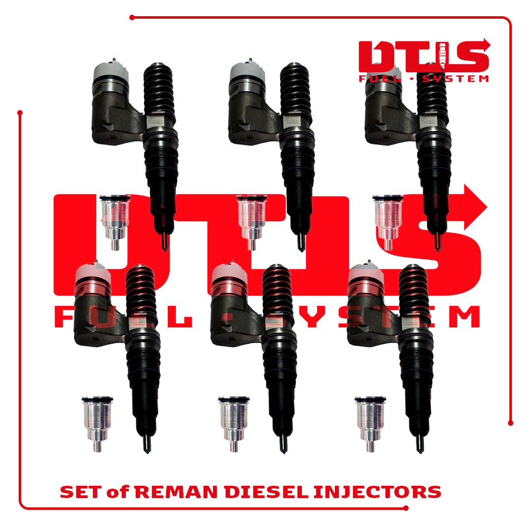 EX631011 John Deere 6 Injectors set 2,100.00+900.00 Core Charge