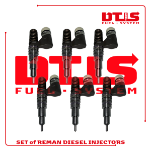 EX631001 - John Deere -6 Injectors set – $2,100.00+$1,200.00 Core Charge Free Shipping in all orders