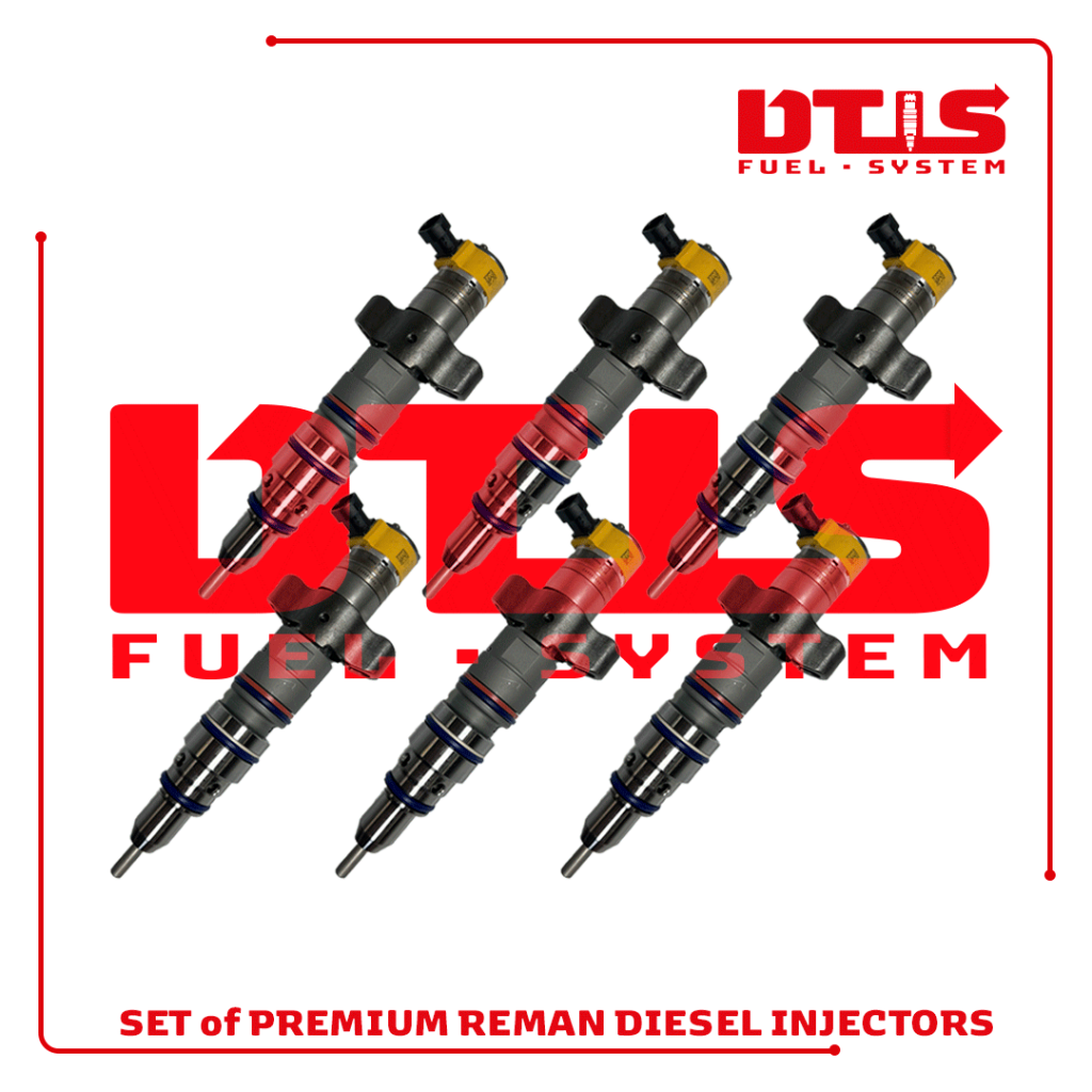 10R9001 - Set of Premium Reman Diesel Injectors - 6 Injectors Set ...