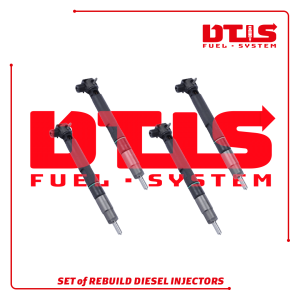Ex631088 - Set of Rebuild Diesel Injectors - 4 Injectors Set - $1,000.00+$400.00 Core Free Shipping in all orders